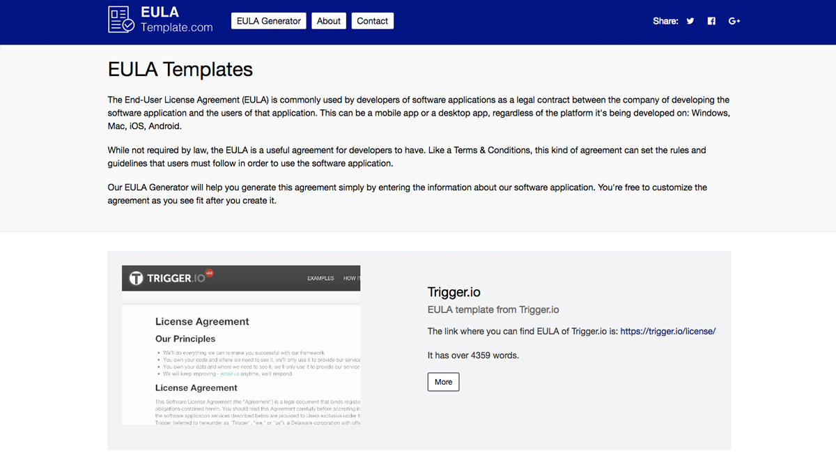 2022 EULA Template Generator
